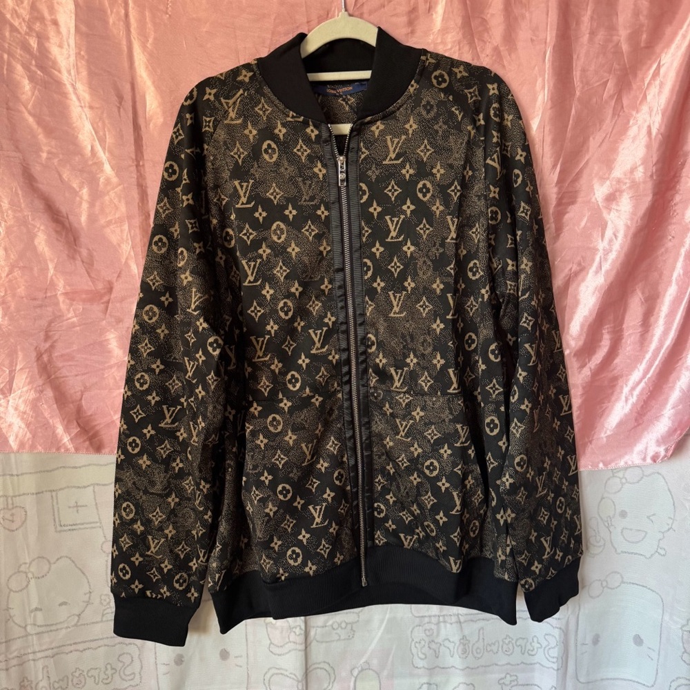 Louis Vuitton Printed Long-Sleeve Jacket (Brown)